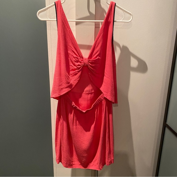 Sandro pink dress open back with bow - Picture 6 of 6